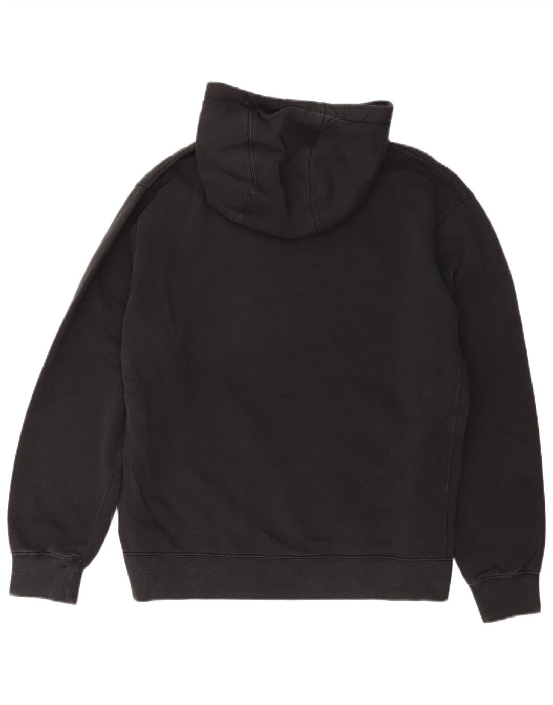 NIKE Mens Hoodie Jumper Large Black Cotton