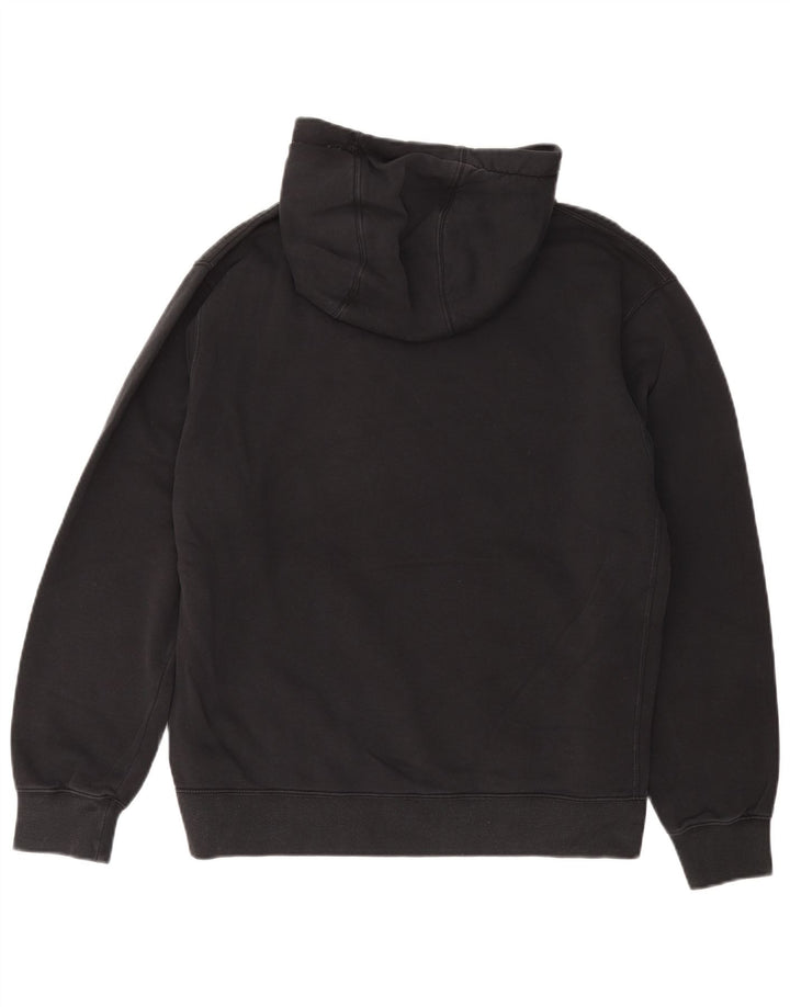 NIKE Mens Hoodie Jumper Large Black Cotton
