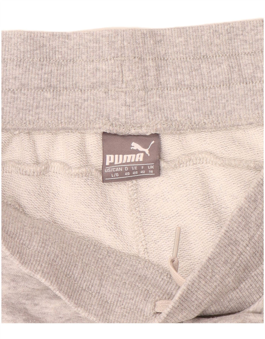 PUMA Womens Capri Tracksuit Trousers Joggers UK 14 Medium  Grey Cotton