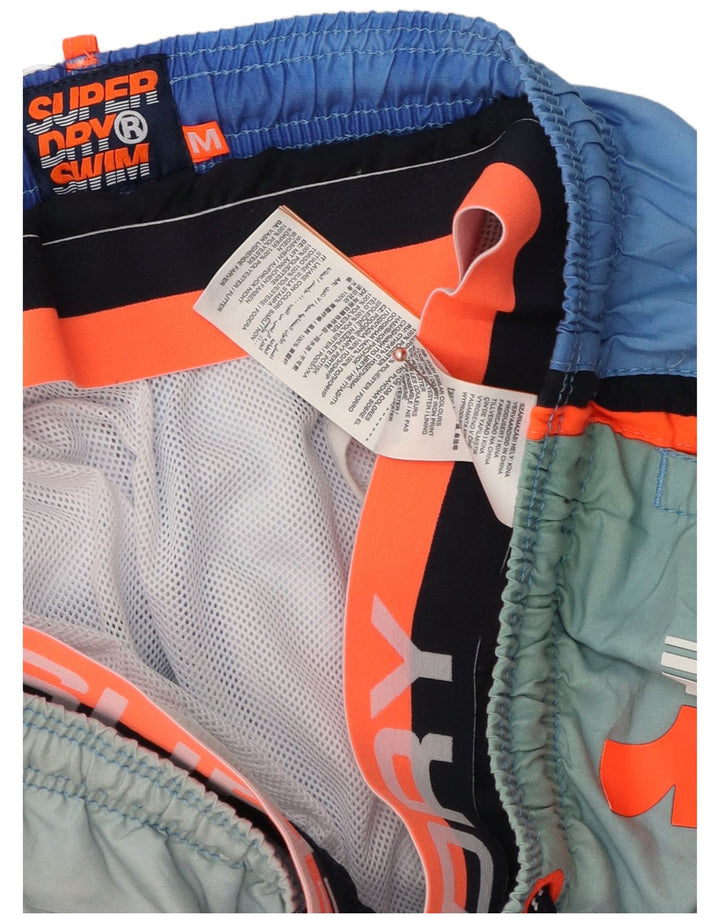 Superdry Badeshorts med grafisk abstrakt mønster til mænd Medium flerfarvet