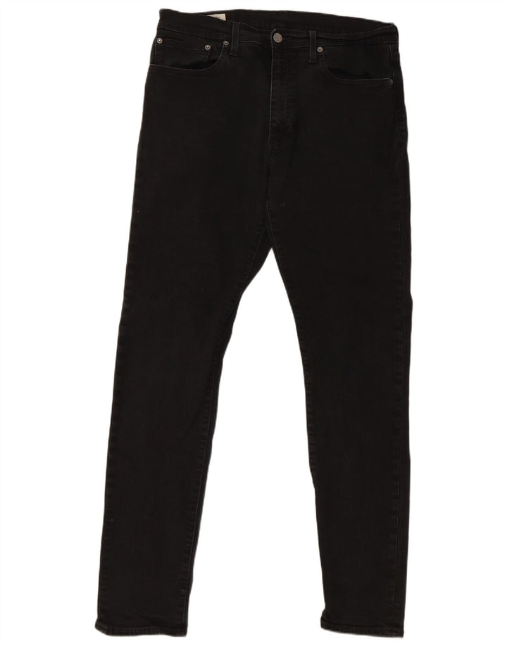 Levi's Herre 512 Slim Tapered Jeans W34 L34 Sort Bomuld