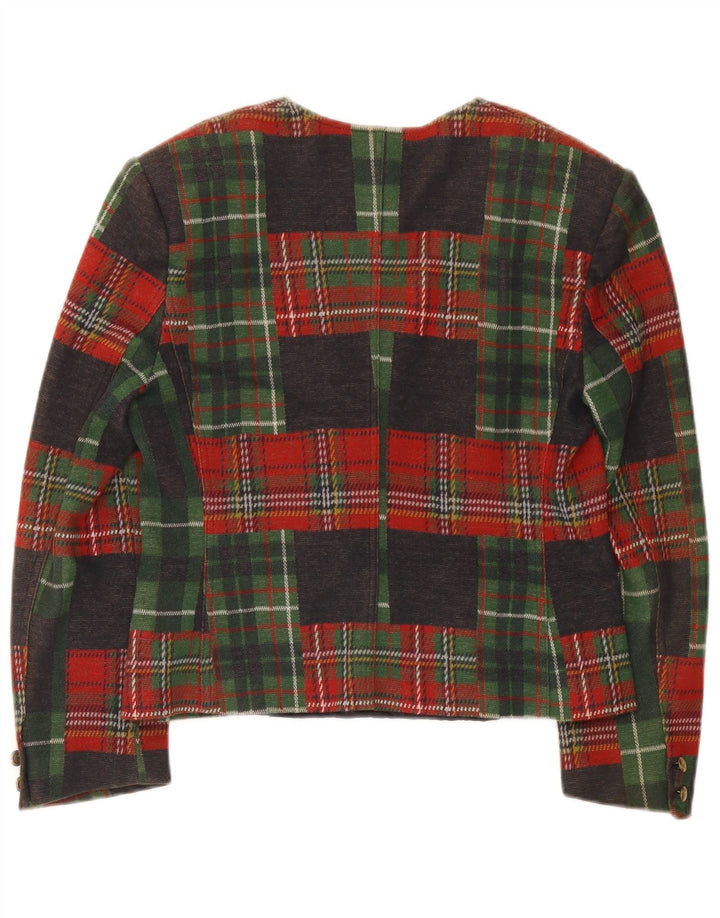 Johnny Lambs Dame Crop Blazer Jacket IT 44 Medium Flerfarvet Ternet