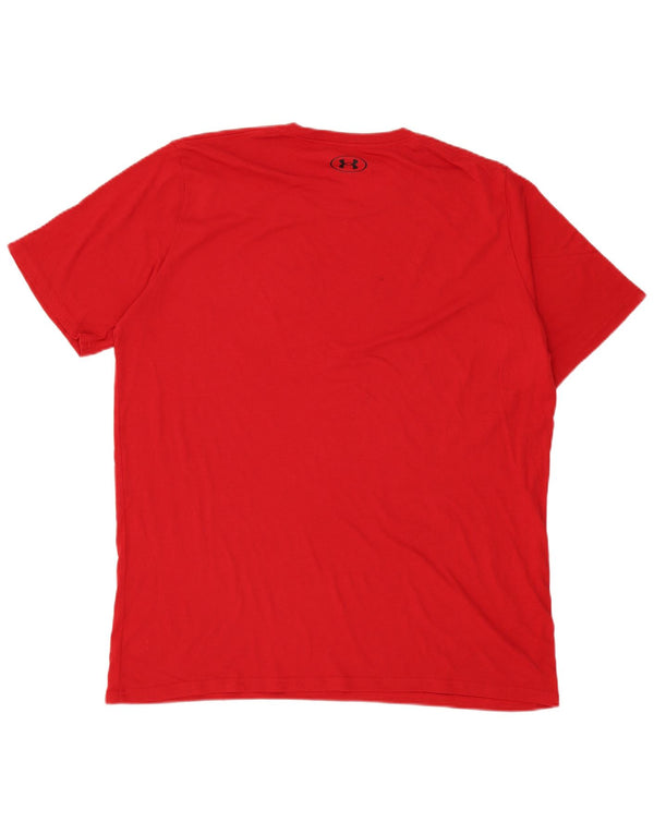 Under Armour Herre Grafisk T-Shirt Top 2XL Rød