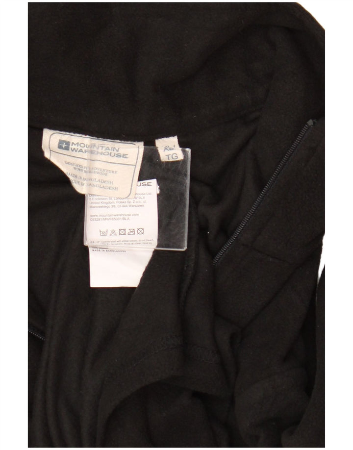 Mountain Warehouse Herre Zip Neck Fleece Jumper XL Sort Polyester