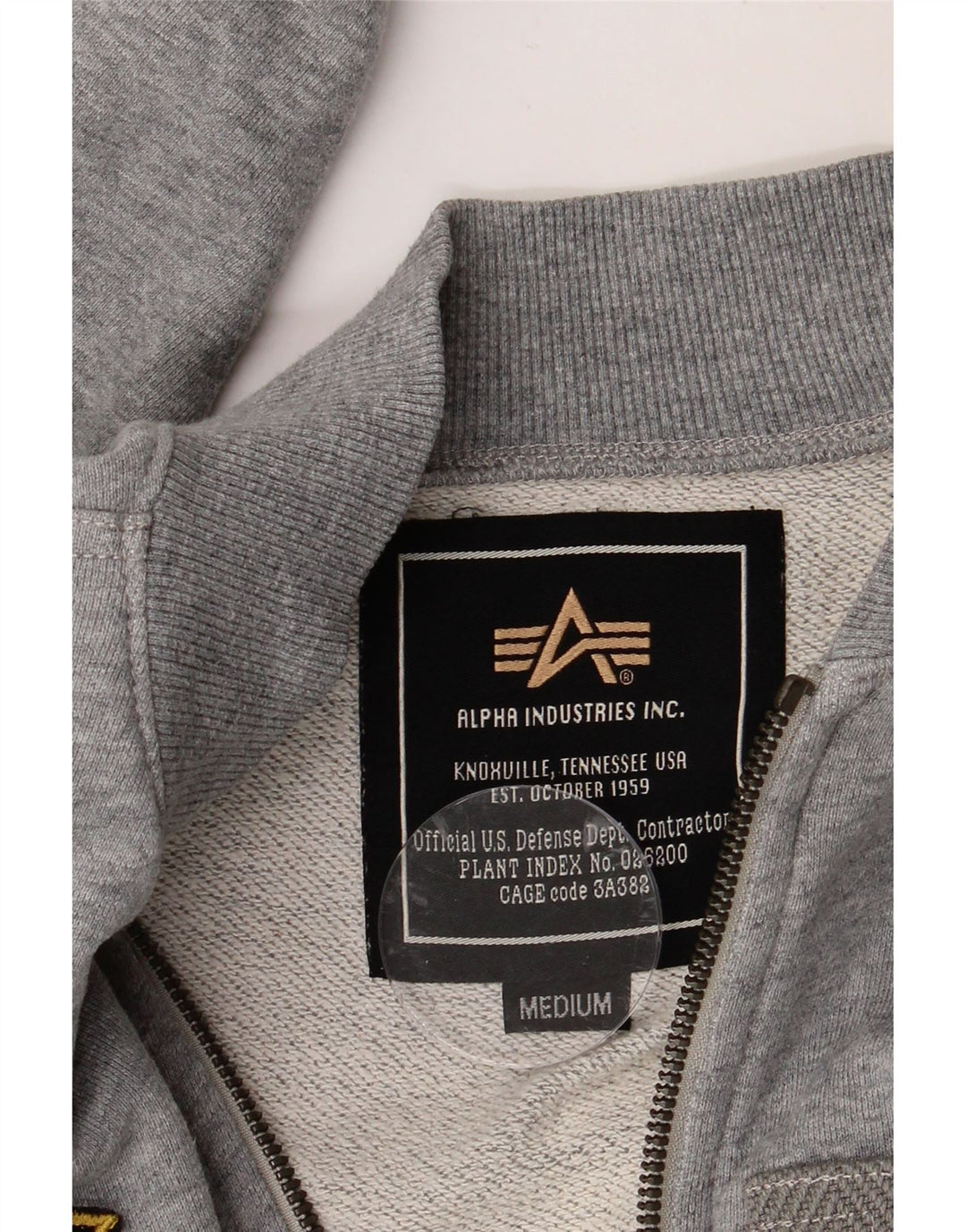 ALPHA INDUSTRIES Træningsdragt til mænd Topjakke Medium Grå