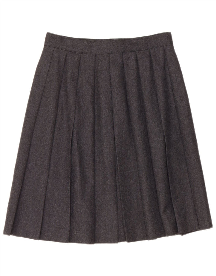 Bagarry Kvinder plisseret nederdel IT 44 Medium W26 Sort Ny Uld