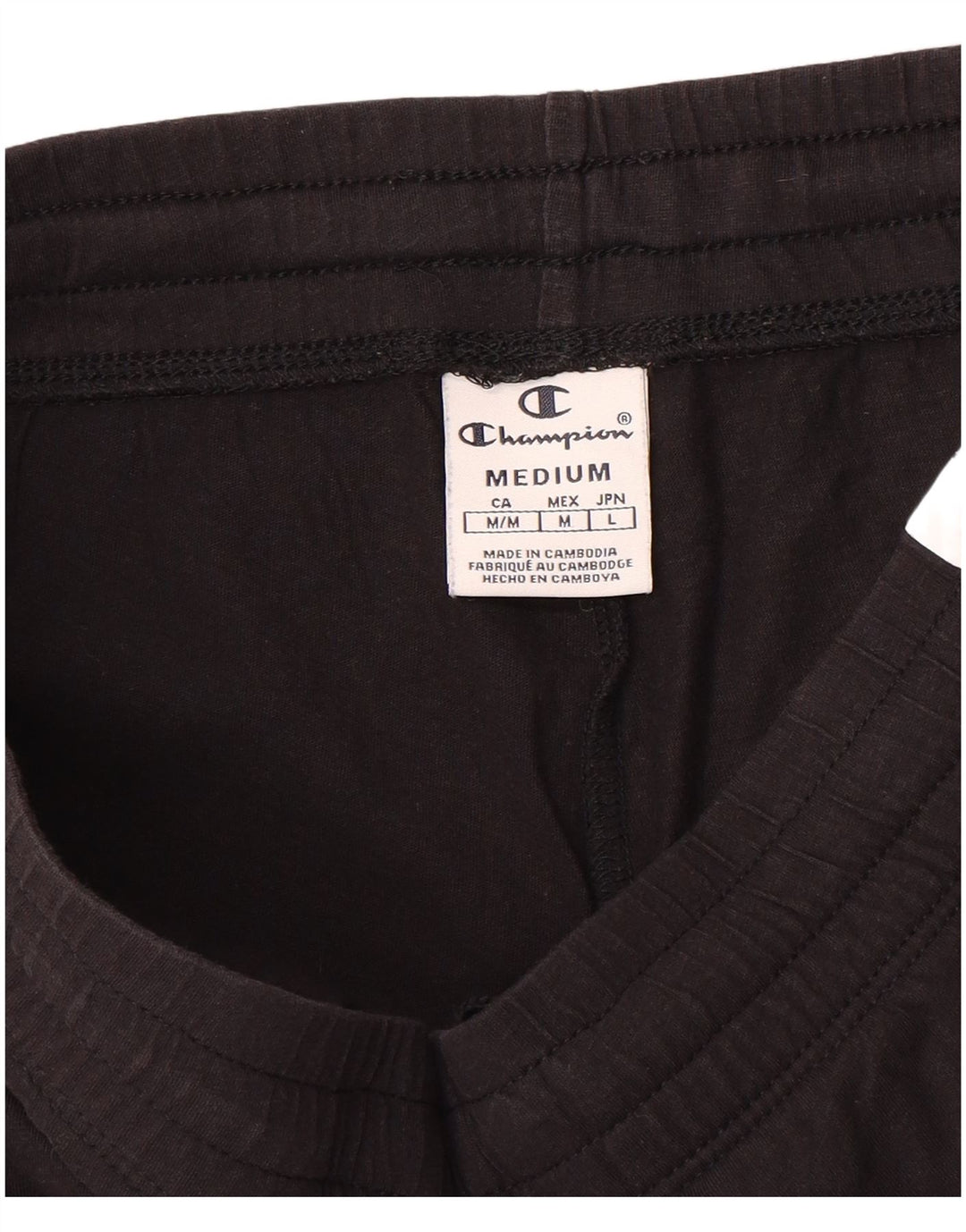 Champion kvinders grafiske sportsshorts UK 14 Medium Black Colourblock