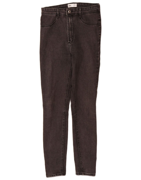 Zara Dame Skinny Jeans EU 38 Small W28 L29 Grå Bomuld