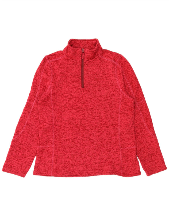 Mountain Warehouse Dame Sweatshirt Jumper UK 12 Medium Pink Flecked