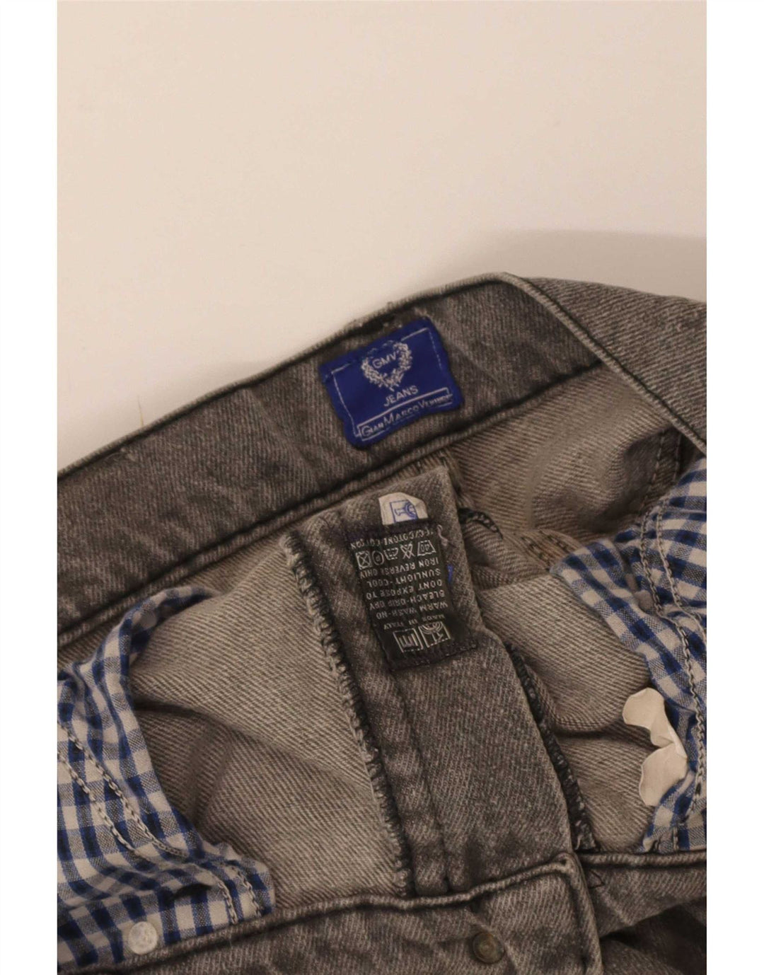 Gianmarco Venturi Straight Jeans til mænd W32 L34 Grå bomuld