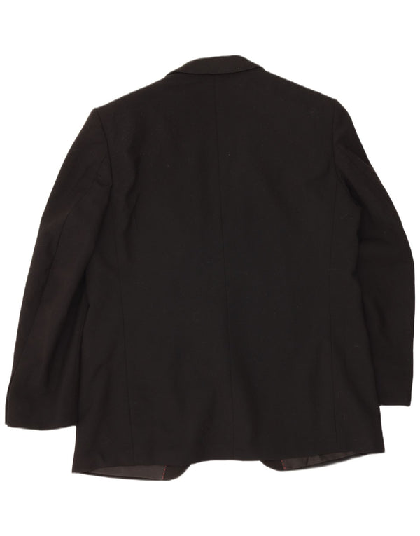 Wilvorst Herre 1 Knap Blazer Jacket UK 40 Large Black New Wool