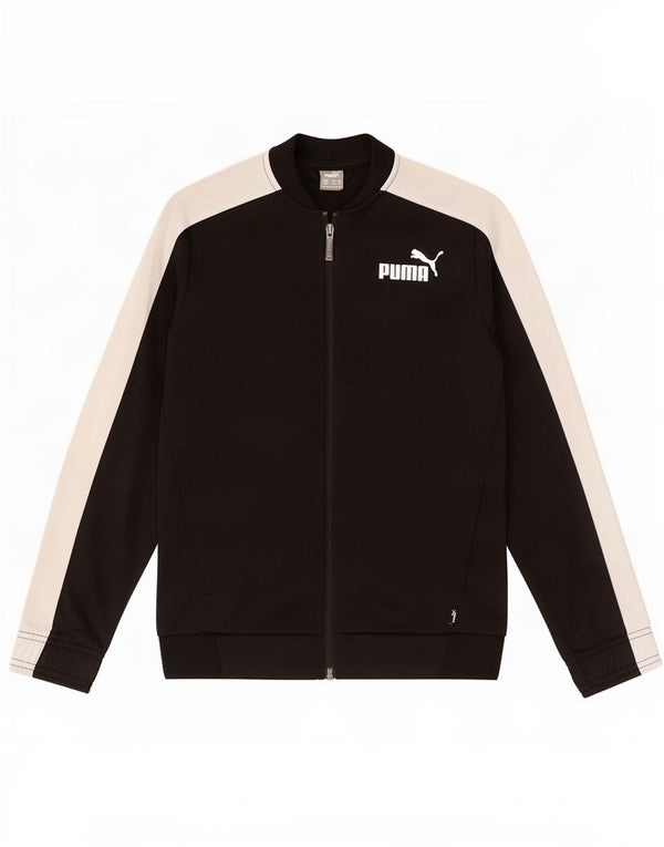 Puma Træningsdragt Topjakke til drenge 11-12 år Sort Colourblock Polyester