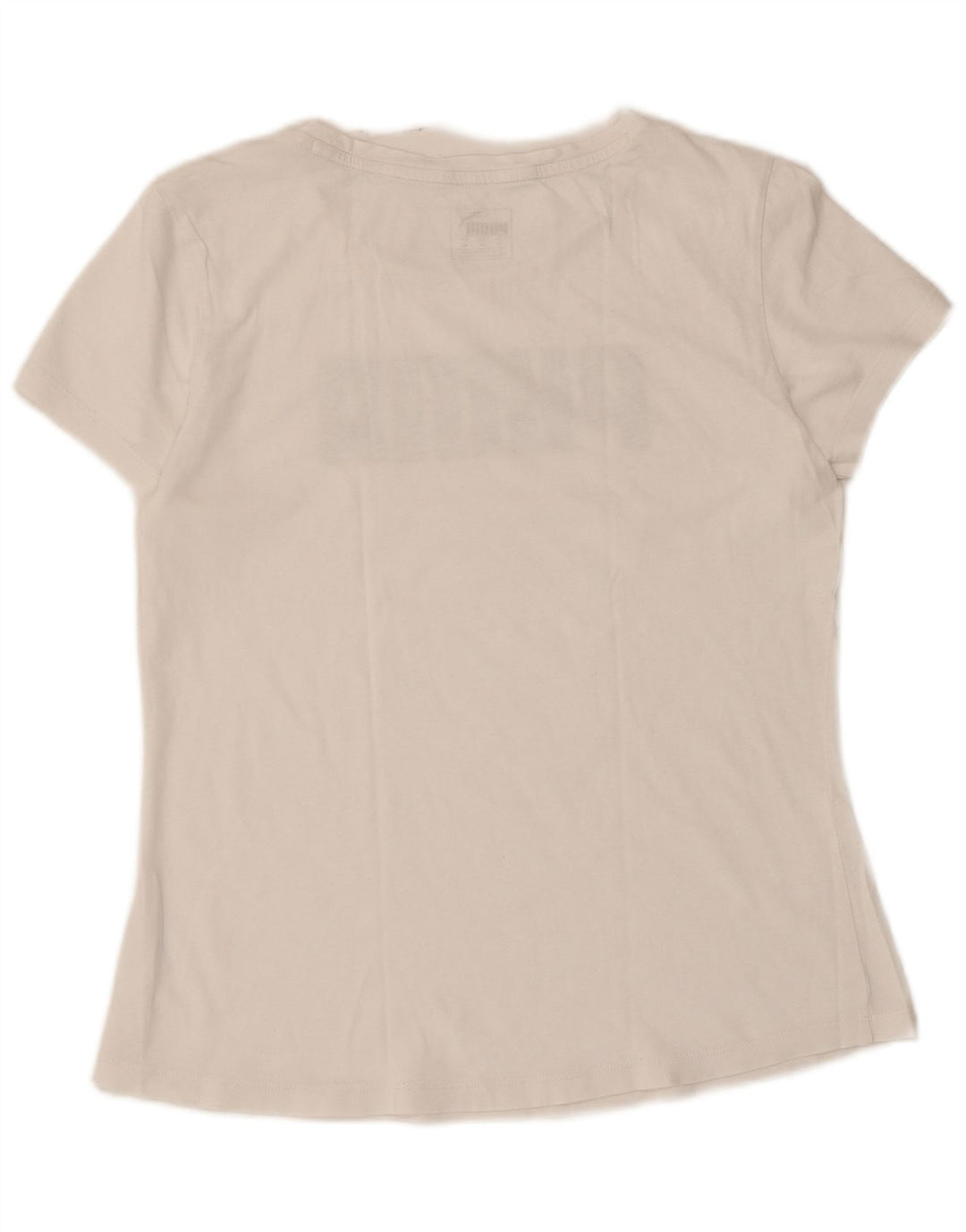 Puma Grafisk T-Shirt Top UK 12 Medium White