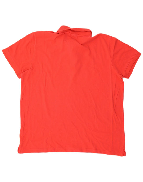 Kappa herre poloshirt 2XL rød bomuld