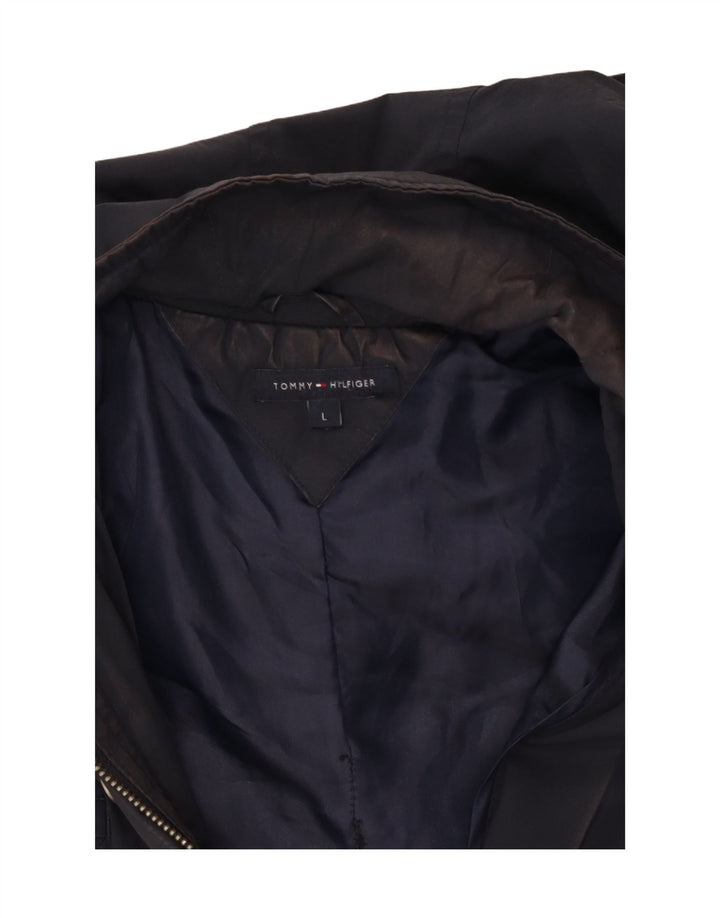 Tommy Hilfiger Dame Hooded Utility Jacket UK 16 Large Navy Blue