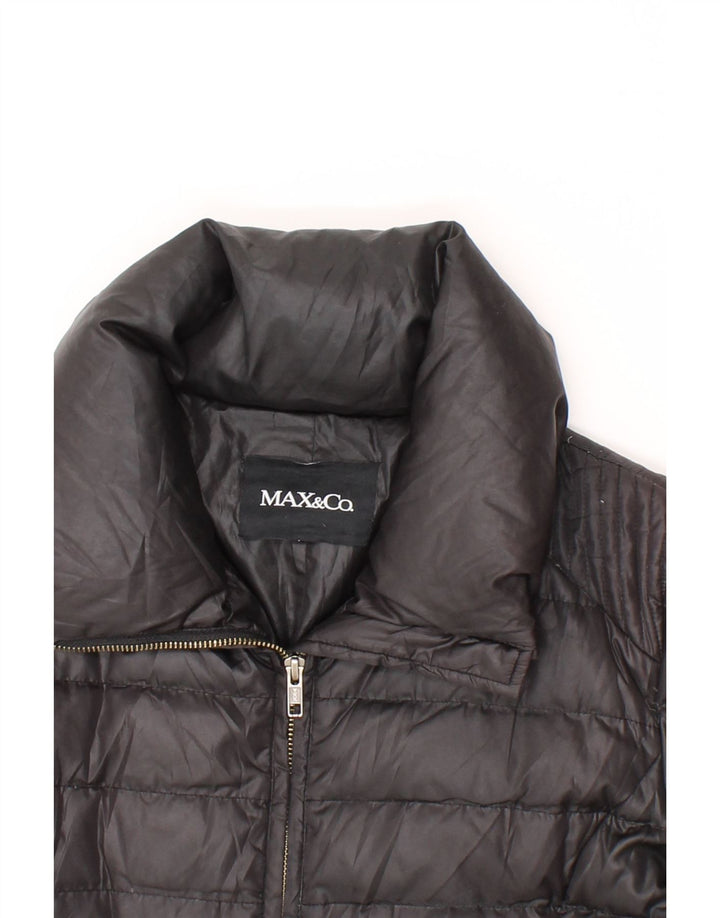 MAX & CO. Womens Padded Jacket UK 10 Small  Black Polyester Vintage Max & Co. and Second-Hand Max & Co. from Messina Hembry 