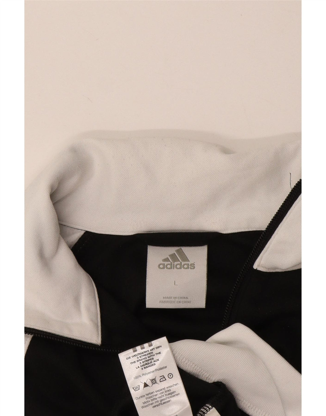 Adidas Drenge Træningsdragt Topjakke 11-12 År Stor Sort Colourblock