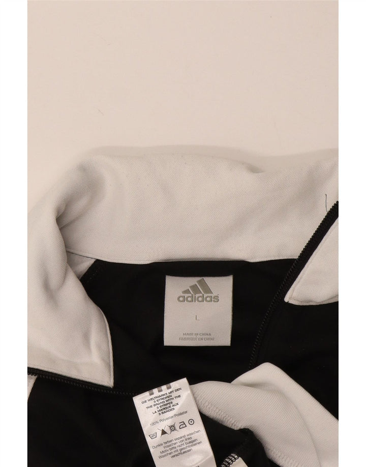 Adidas Drenge Træningsdragt Topjakke 11-12 År Stor Sort Colourblock