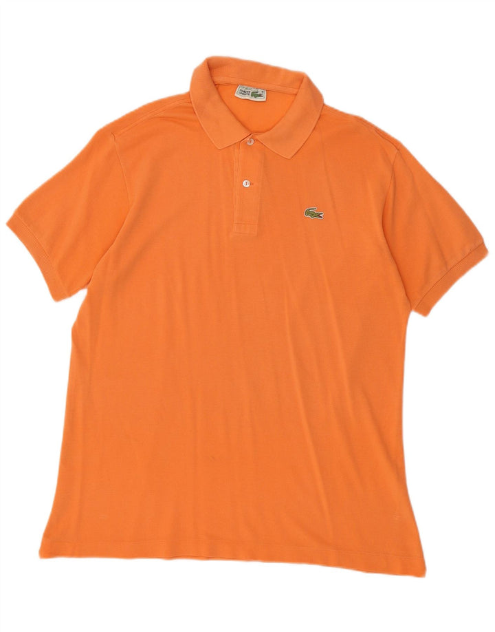 LACOSTE Poloshirt til mænd størrelse 5 Large Orange Bomuld