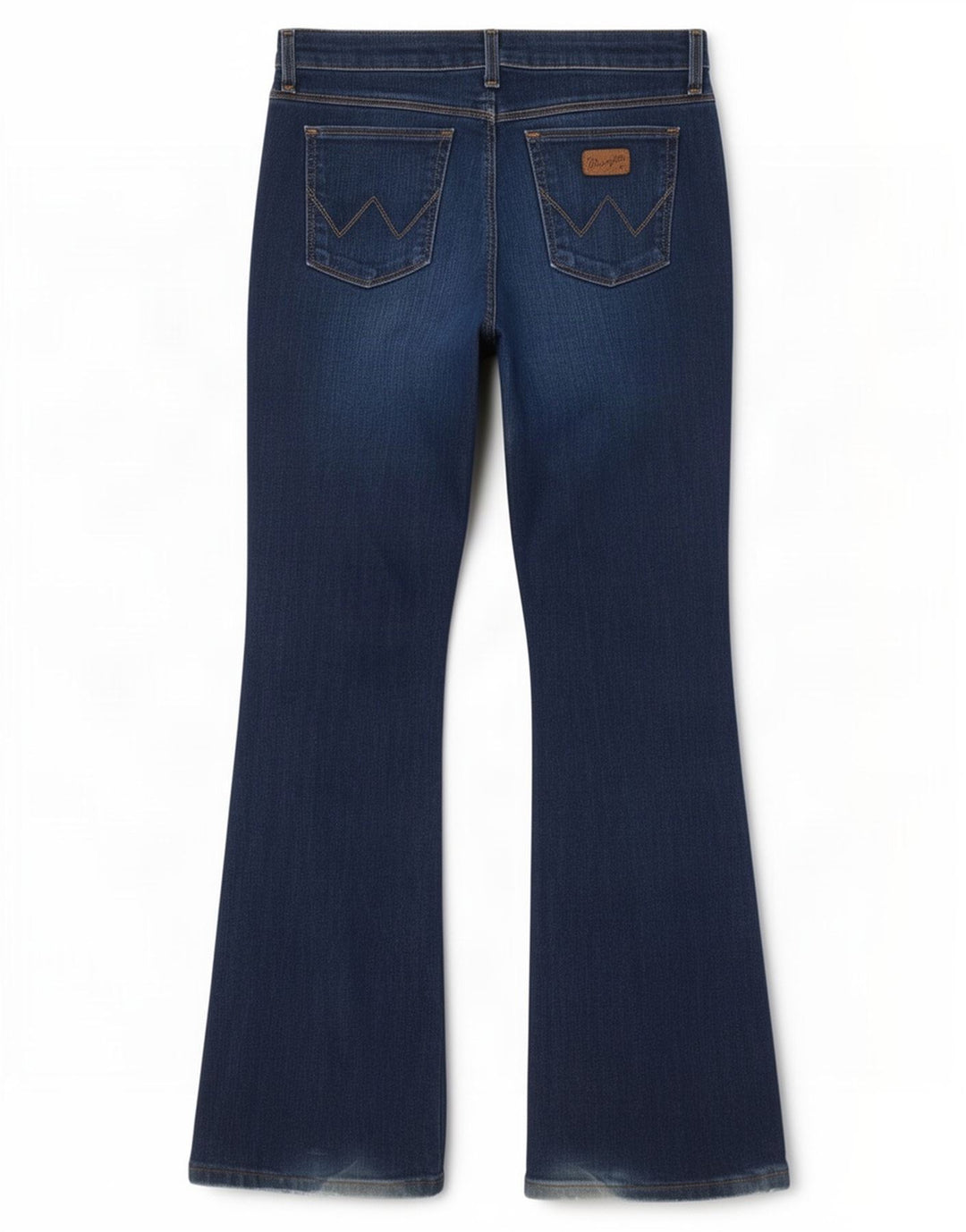 Wrangler Womens Curve Flared Jeans W30 L32 Blå Bomuld