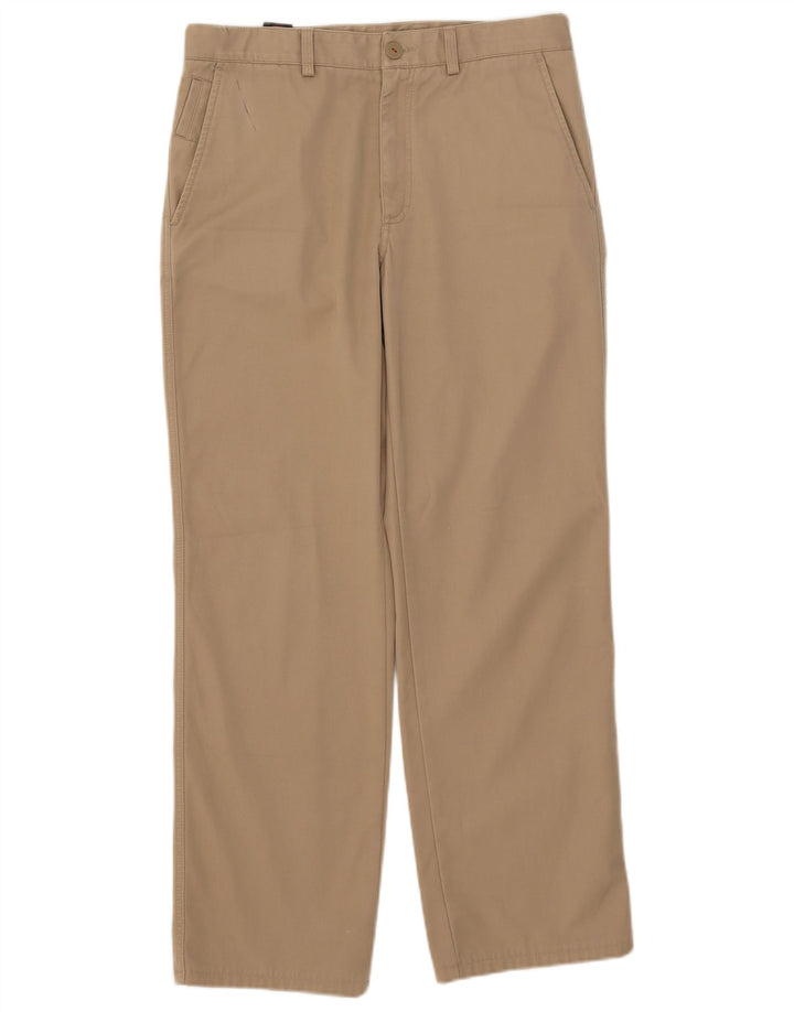 Avirex Lige Chinobukser til mænd W33 L29 Beige Polyester