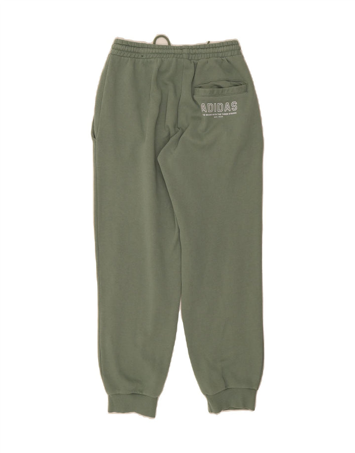 ADIDAS Womens Tracksuit Trousers Joggers Small  Green Cotton Vintage Adidas and Second-Hand Adidas from Messina Hembry 