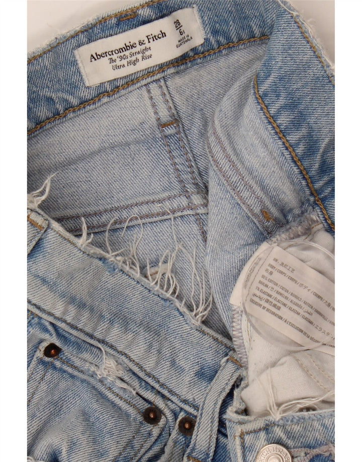 ABERCROMBIE & FITCH Lige jeans til kvinder US 6 Medium W28 L27 Blå