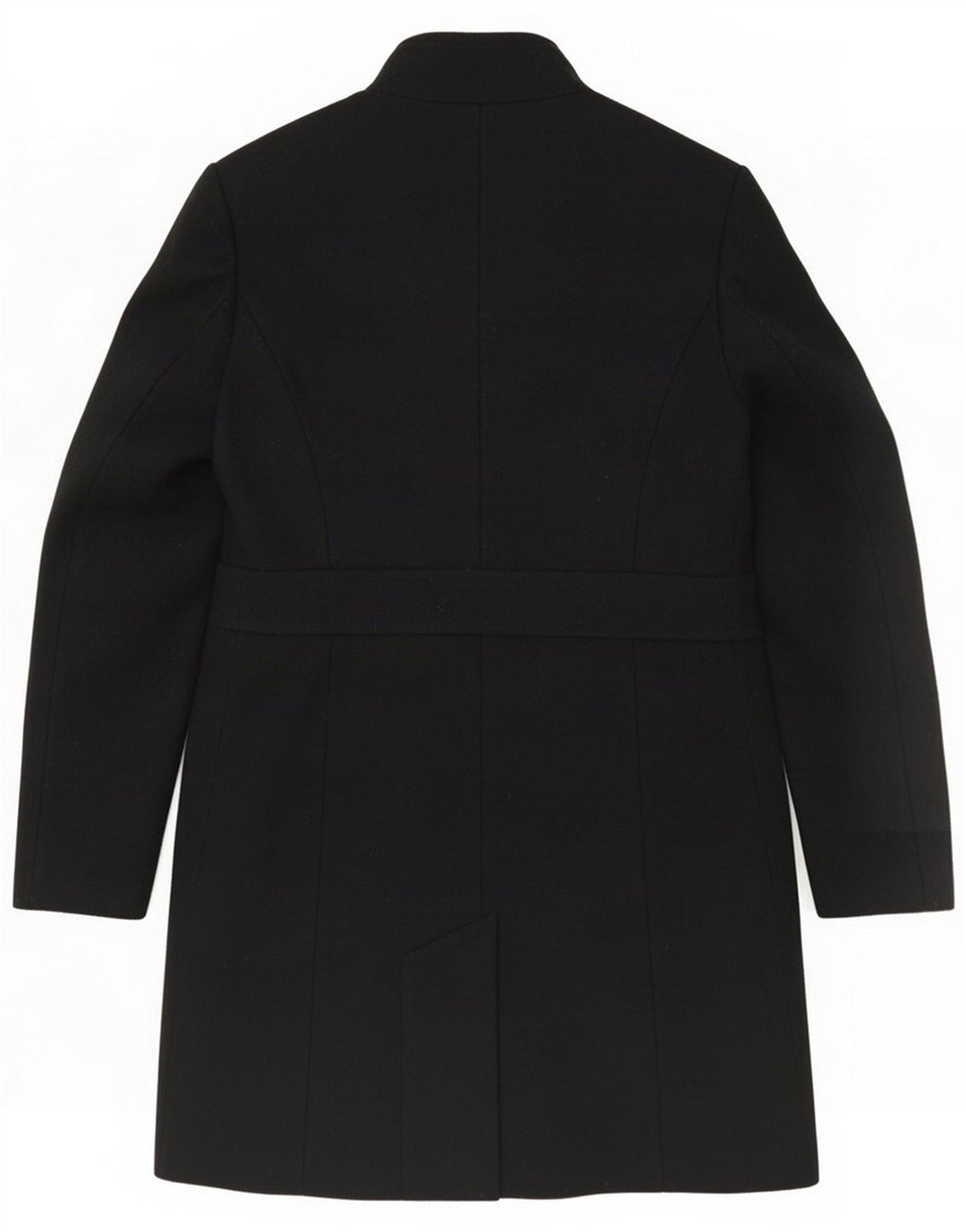 Benetton Dame Overfrakke UK 8 Small Black Wool