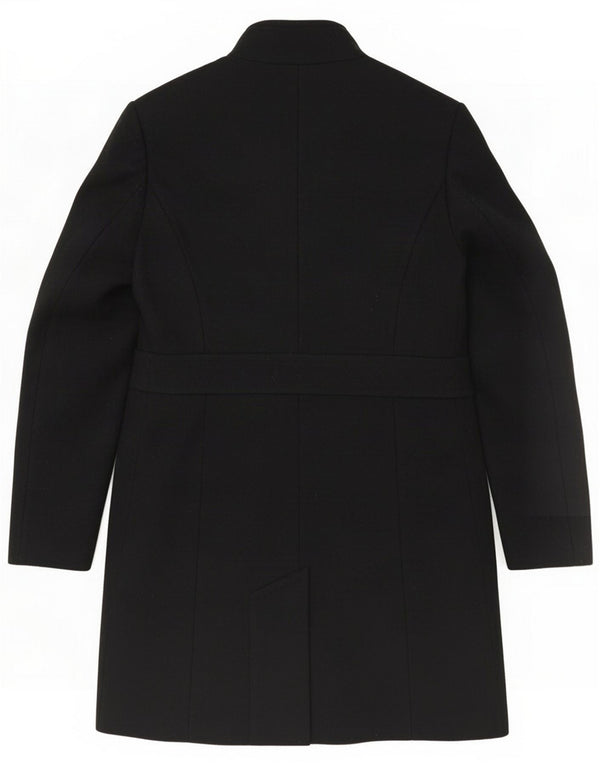 Benetton Dame Overfrakke UK 8 Small Black Wool