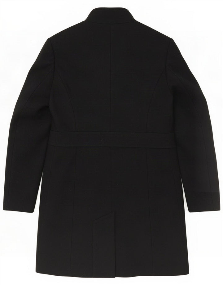 Benetton Dame Overfrakke UK 8 Small Black Wool
