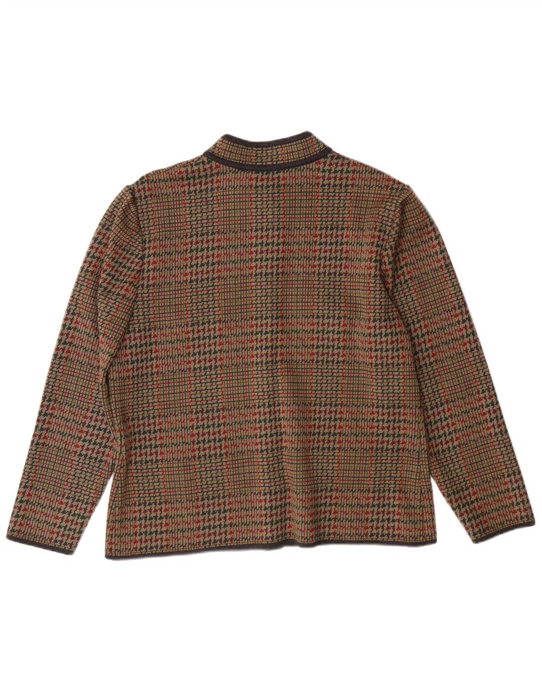 STIZZOLI Dame 6-knaps strik blazerjakke IT 48 XL Brun Hundstød