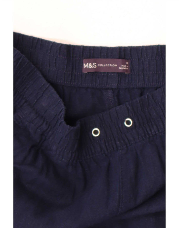 Marks & Spencer Chino Shorts til kvinder UK 12 Medium W30 Navy Blue
