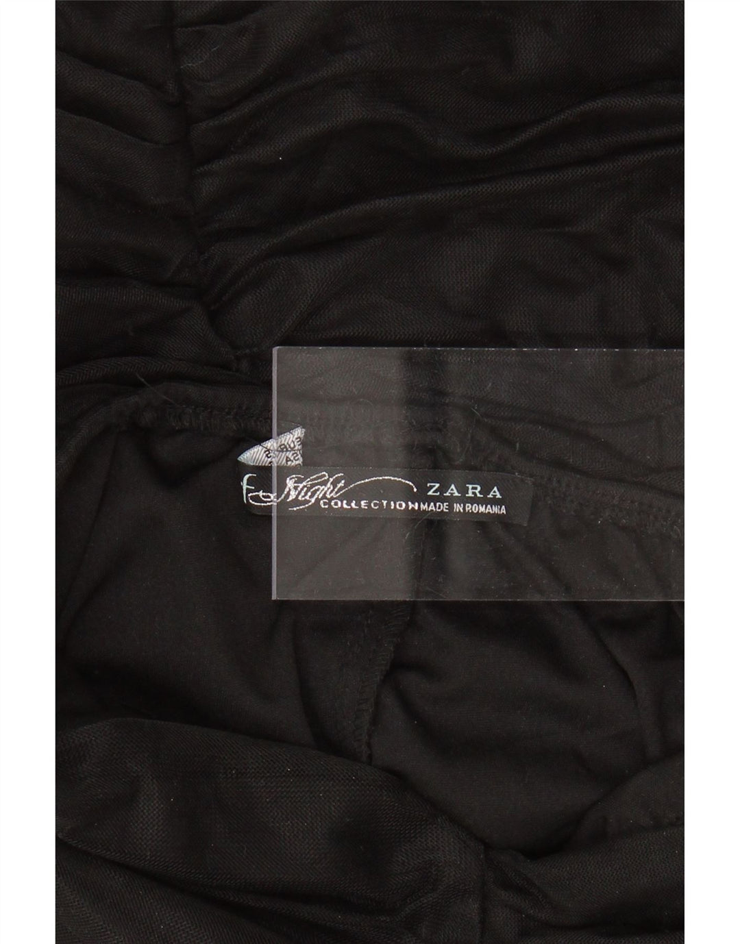 ZARA Dame Stropløs Bodycon Kjole UK 8 Lille Sort
