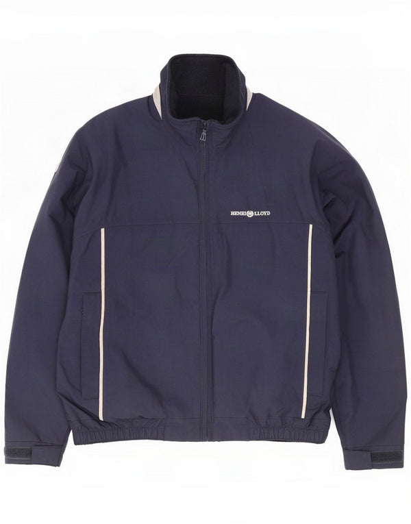 Henri Lloyd Windbreaker Jacket til mænd UK 38 Medium Navy Blue Nylon