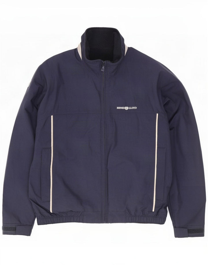 Henri Lloyd Windbreaker Jacket til mænd UK 38 Medium Navy Blue Nylon
