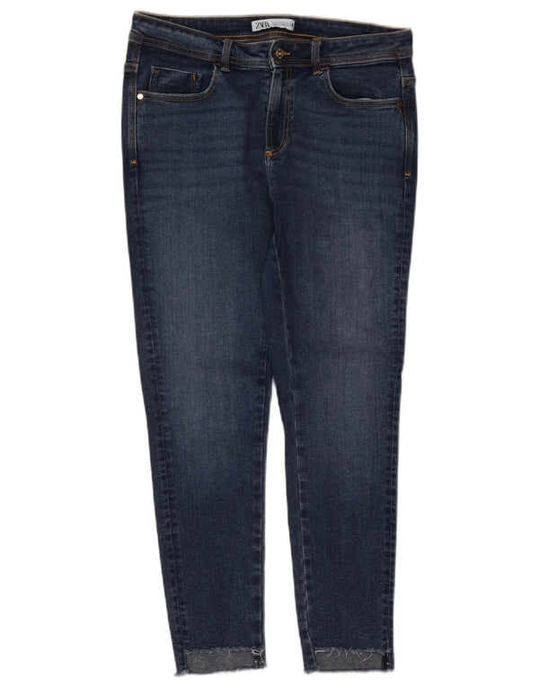 Zara Dame Skinny Jeans EU 42 Large W32 L27 Blå
