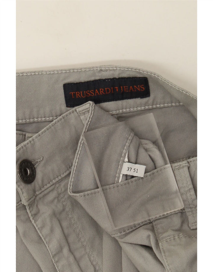Trussardi Slim Casual Bukser til kvinder W37 L31 Grå
