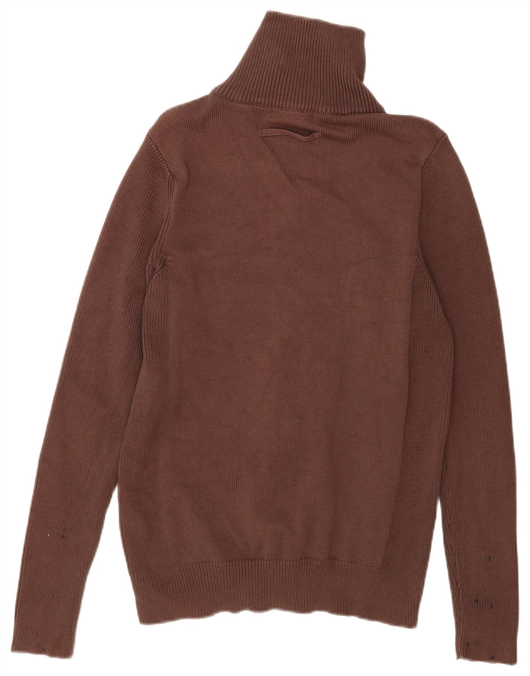 Zara Herre Cardigan Sweater Stor Brun Bomuld