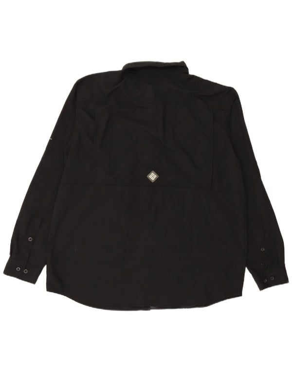 COLUMBIA Herreskjorte XL Sort Nylon