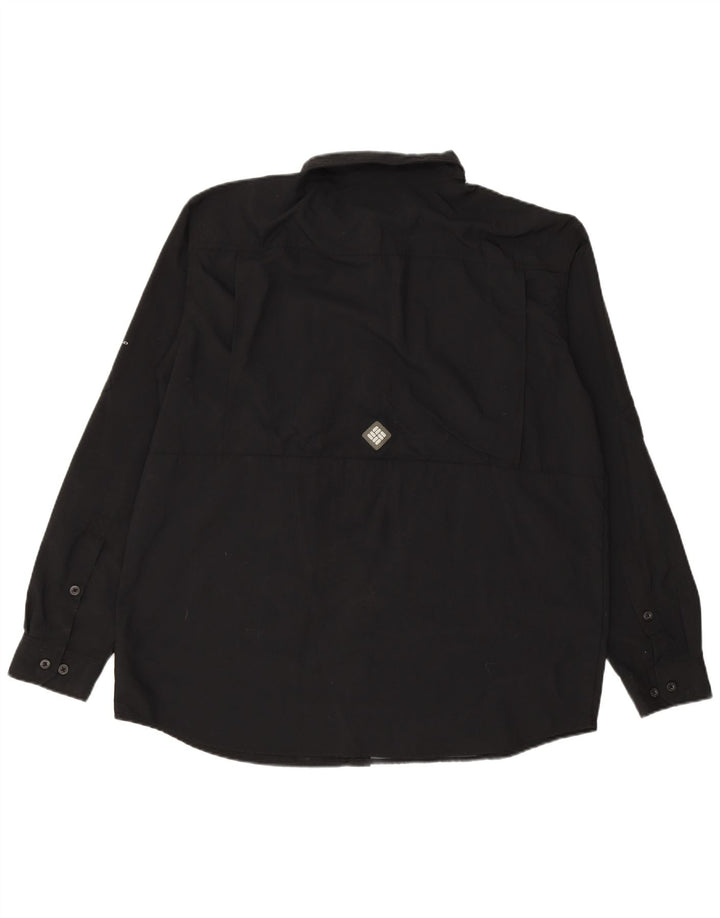 COLUMBIA Herreskjorte XL Sort Nylon