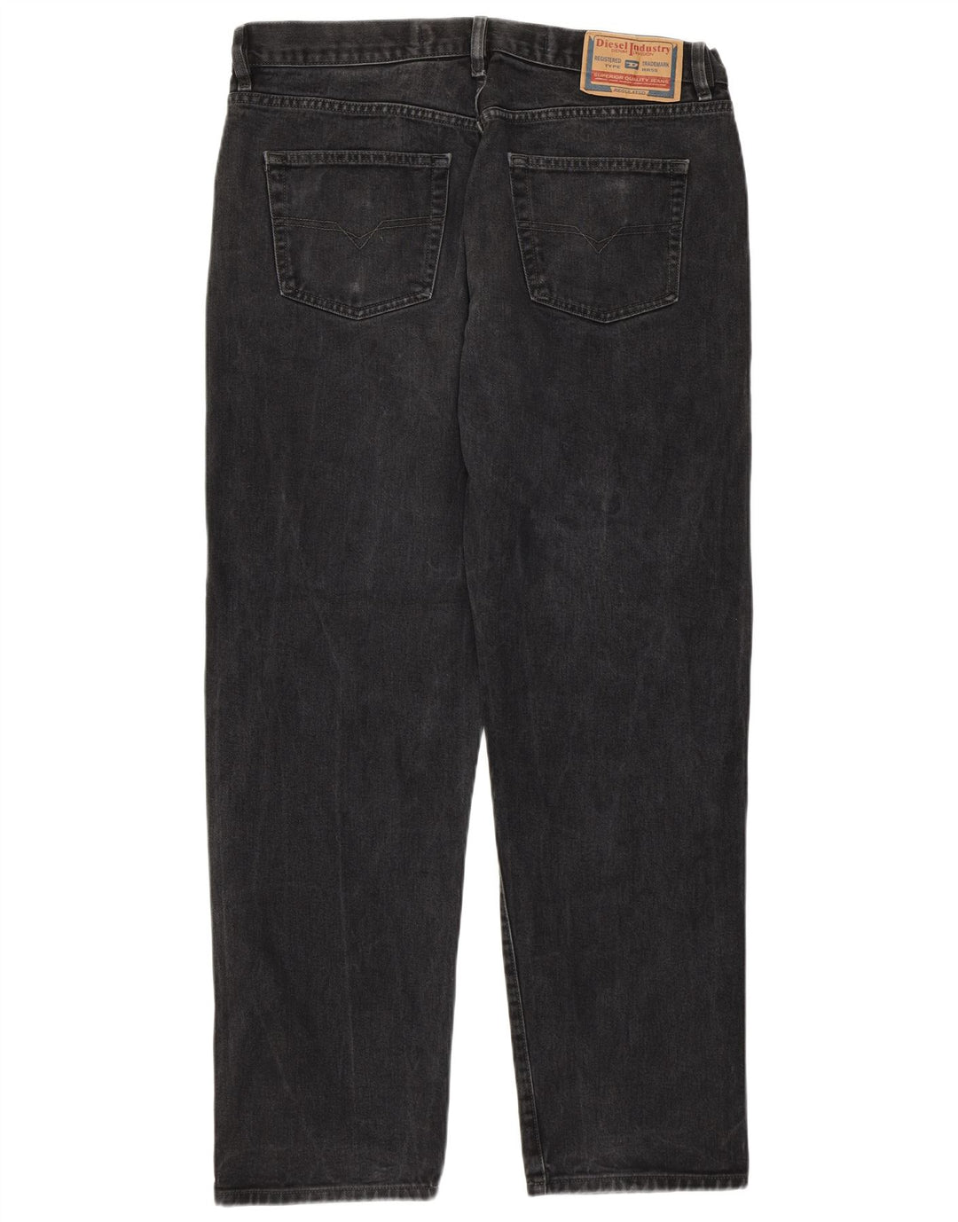 Diesel Straight Jeans til mænd W38 L31 Grå bomuld