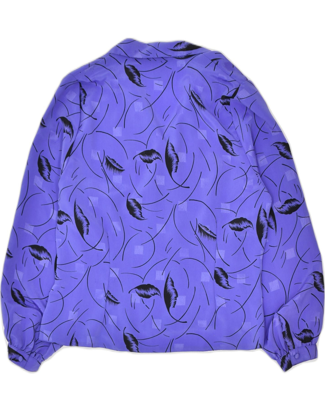 YESSICA Womens Shirt Blouse EU 40 Medium Blue Floral Polyester | Vintage Yessica | Thrift | Second-Hand Yessica | Used Clothing | Messina Hembry 