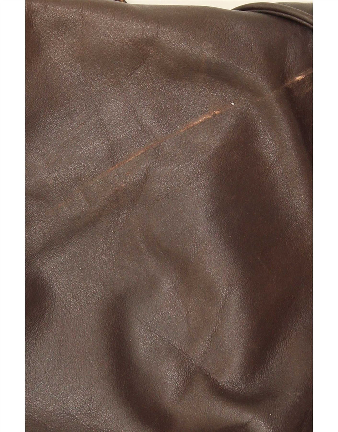 Vintage Herre Military Læder Bomber Jacket UK 38 Medium Brown