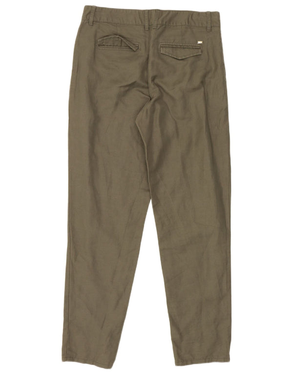 Tommy Hilfiger koniske Chinobukser til kvinder US 4 Small W28 L28 Khaki Linned