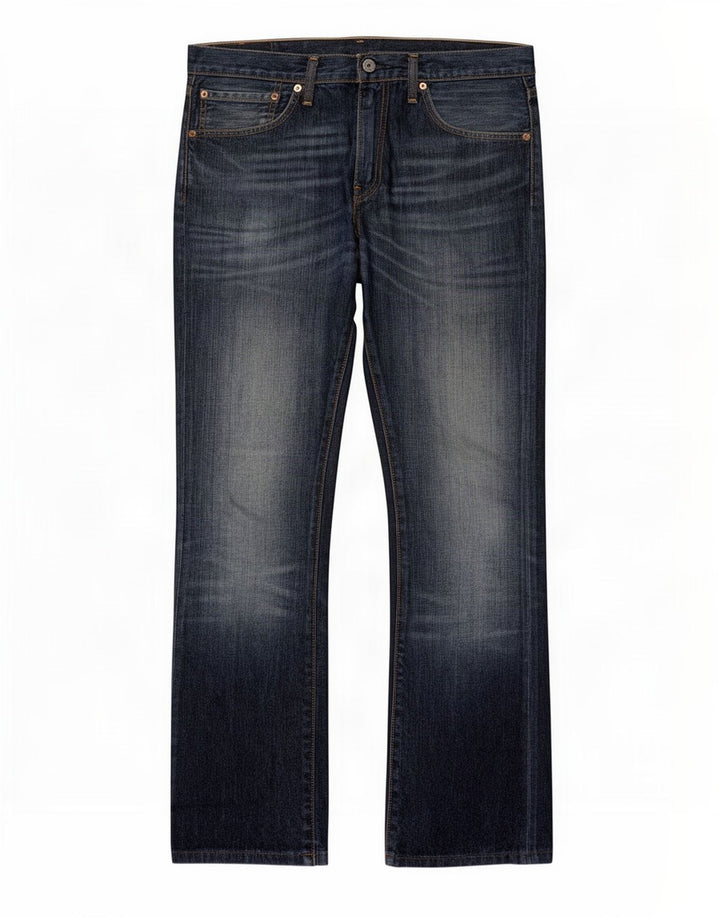 Levi's Herre 527 Bootcut Jeans W34 L31 Marineblå Bomuld