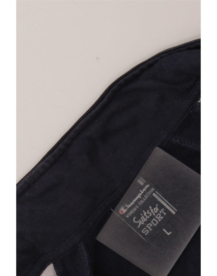 Champion Womens træningsdragt Topjakke UK 16 Large Navy Blue Colourblock