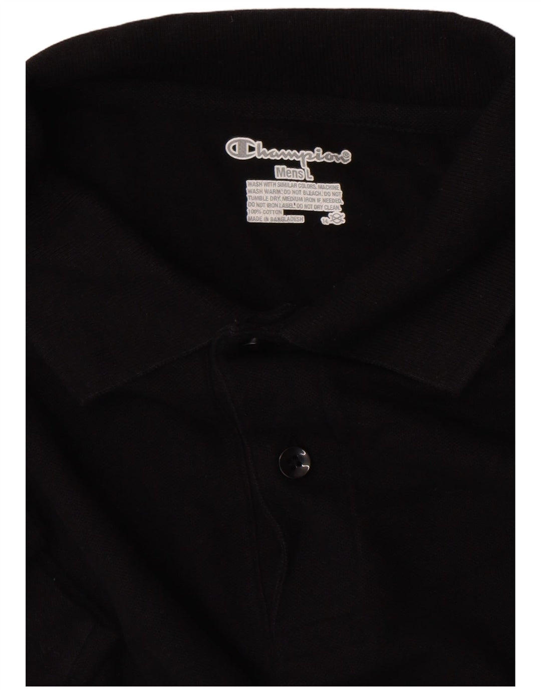 Champion herre poloshirt Stor sort bomuld