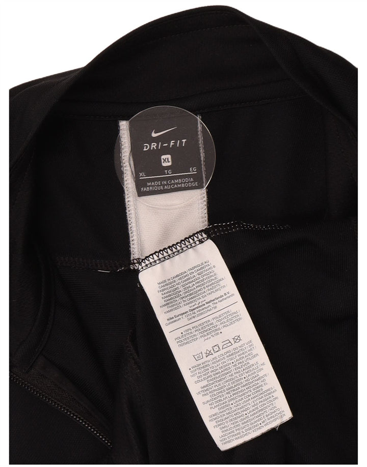 Nike Herre Dri Fit træningsdragt Topjakke XL Sort Colourblock Polyester