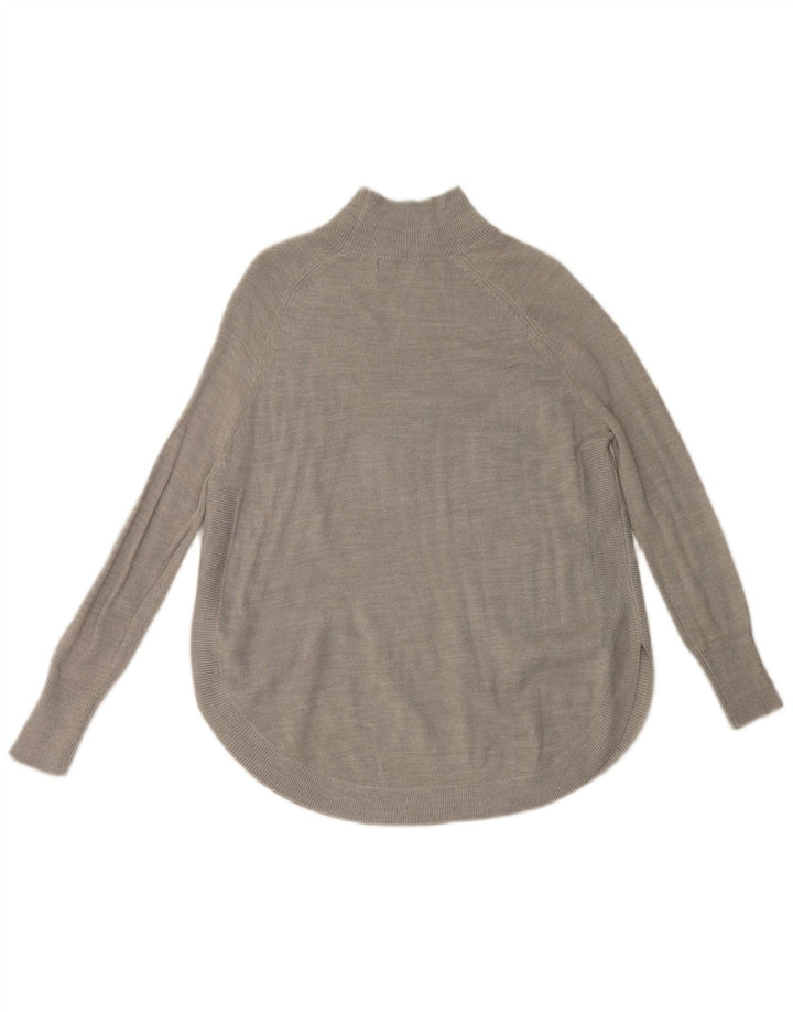 Marks & Spencer Dame Turtle Neck Jumper Sweater UK 6 XS Grå
