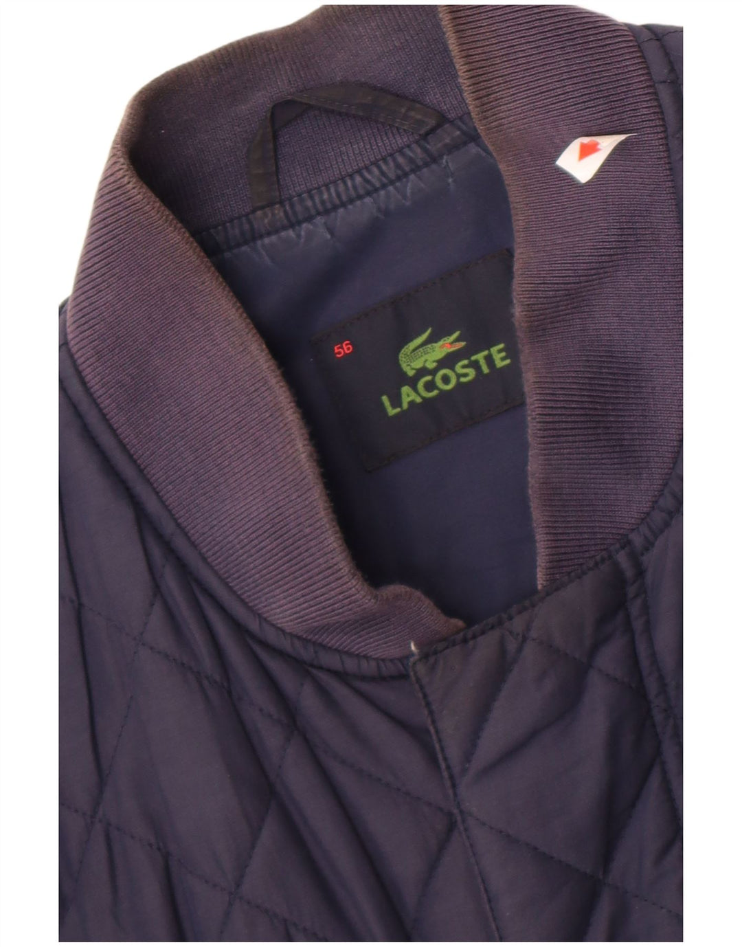 Lacoste Herre quiltet jakke IT 56 3XL Marineblå Polyester